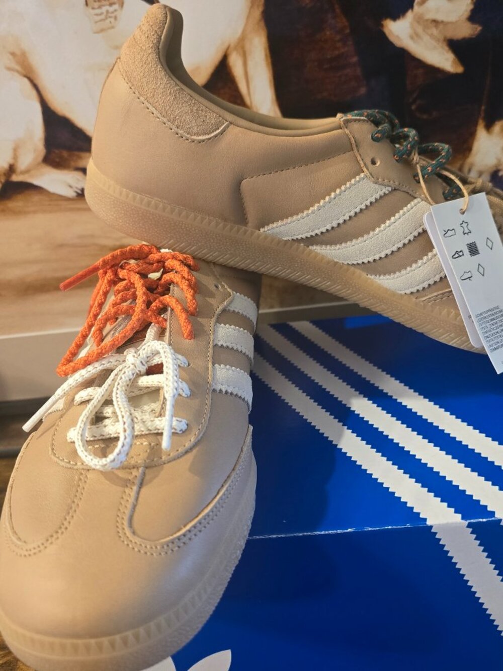 adidas Originals Men's Samba OG Magic Beige / Cream White Sneakers KI8140 Sz 10